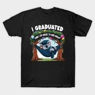 Funny Graduation Koala I Graduated Can I Go Back To Bed Now? T-Shirt
